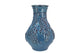 Inga Grape Blue Vase Active Glaze 25x25x35cm Nm