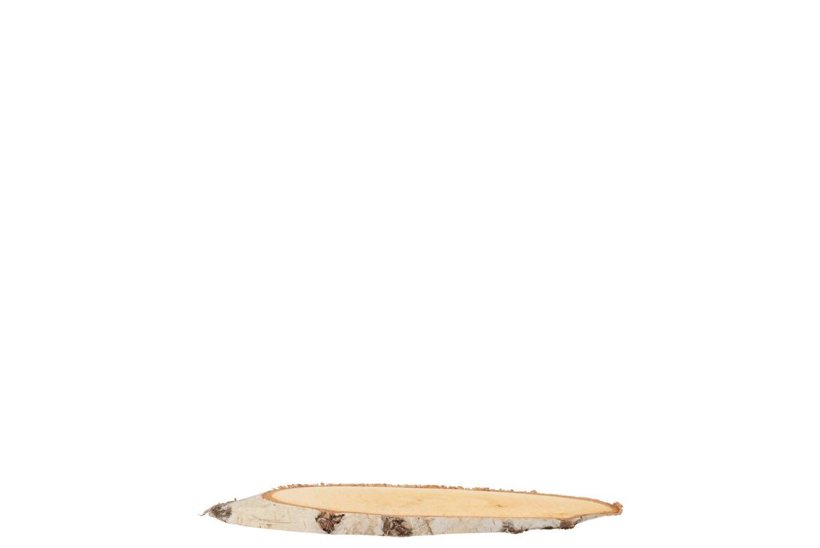 Nature Birch Slice Oval D6-9cm / L10-15cm X 2cm