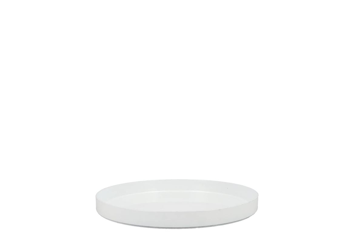 Melamine White Tray 22x22x2cm Nm