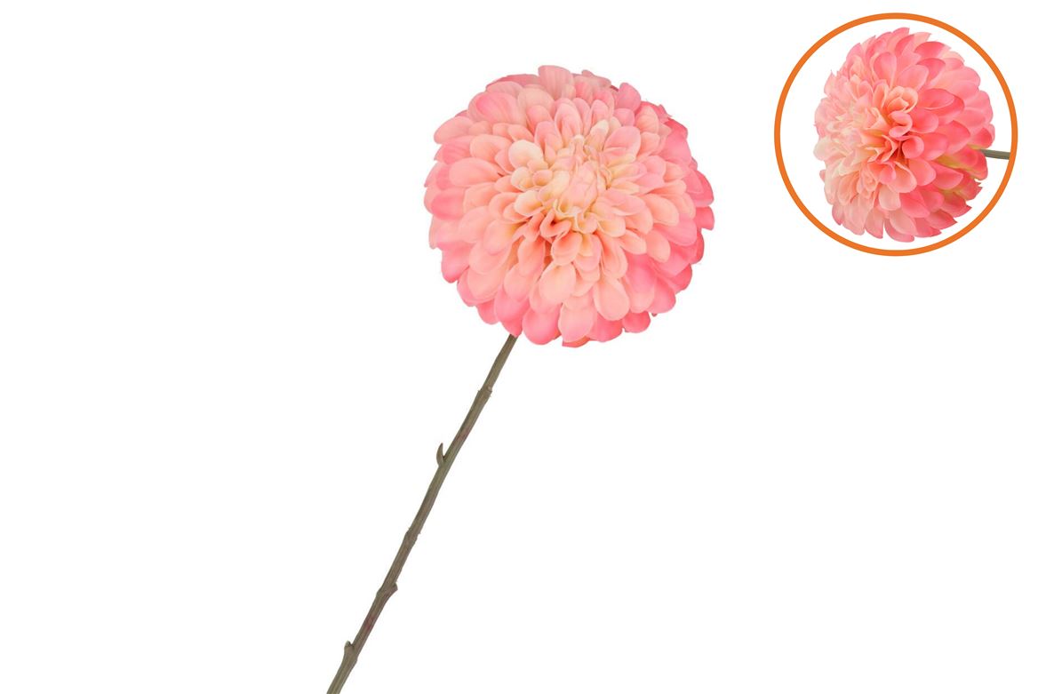 Silk Dahlia Bold Light Pink 68cm