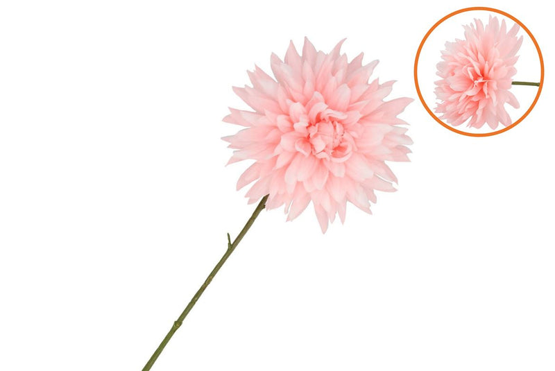 Silk Dahlia Pointy Light Pink 65cm Nm