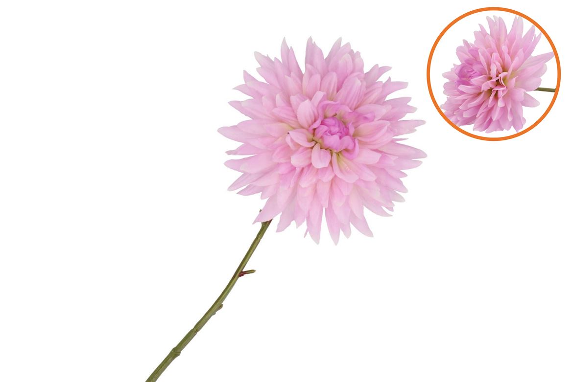 Silk Dahlia Pointy Light Purple 65cm Nm