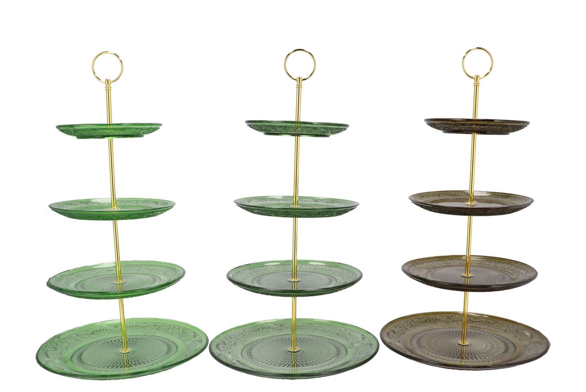 Dayah Green Mix Cake Shelf Ass 15/18/20/25x46cm Nm