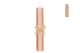 Frosty Warm Sand Mix Taper Candle 2x25cm