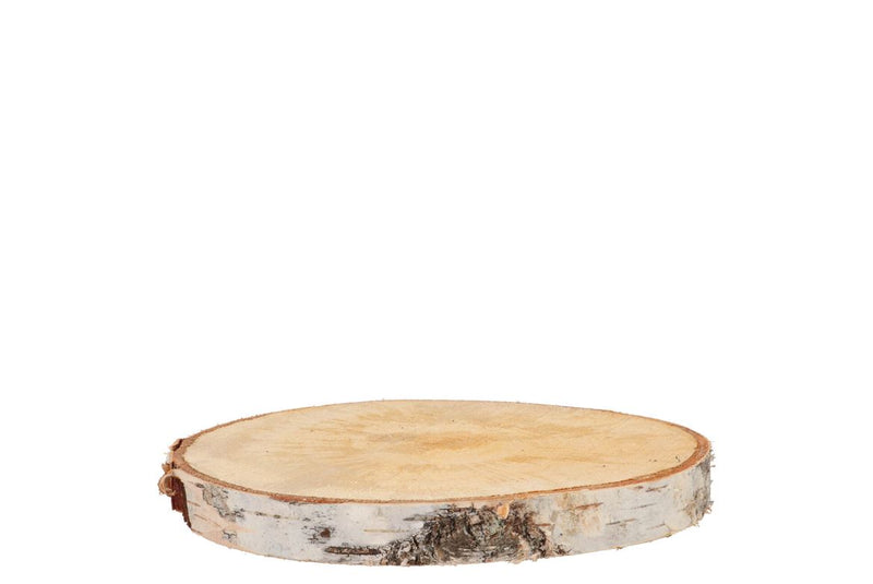 Nature Birch Slices Round D18-22cm X 3 Cm