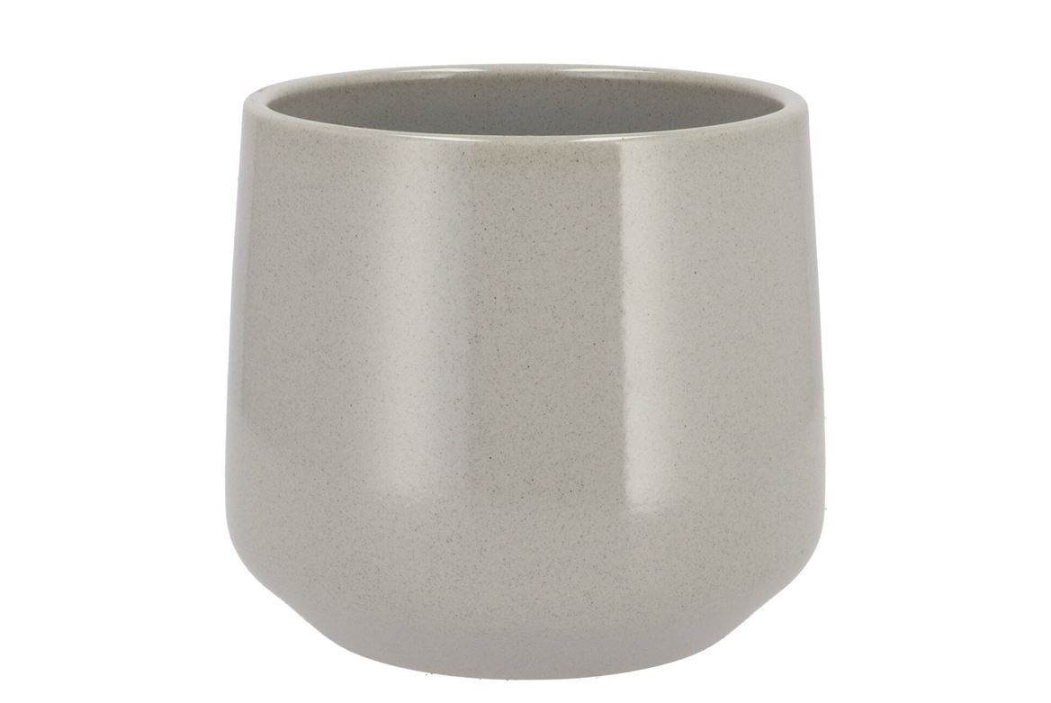 Ceramic Grey Stone Pot Berlin 18cm