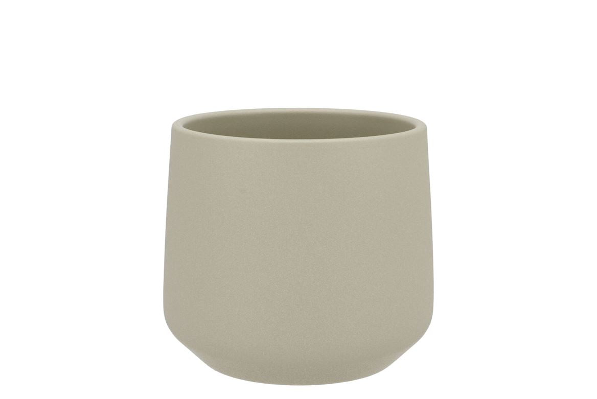 Ceramic Light Kaki Pot Berlin Structure 14cm