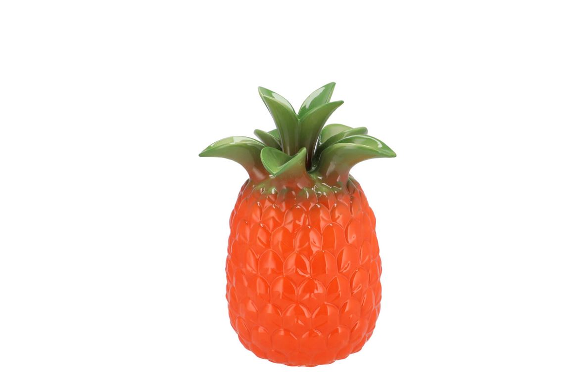 Pineapple Tropical Orange Vase 14x14x18cm