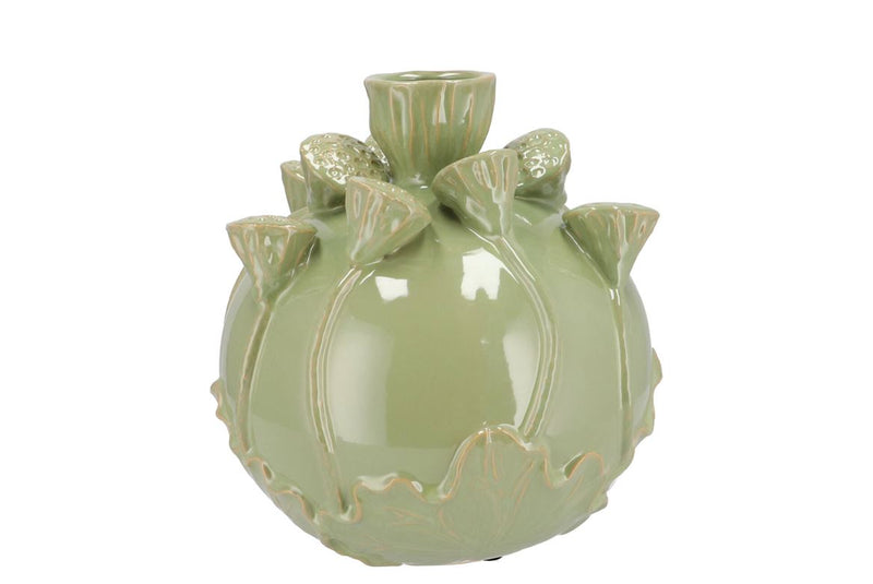 Mara Pistache Vase Bol Lotus 26x26x26cm Nm