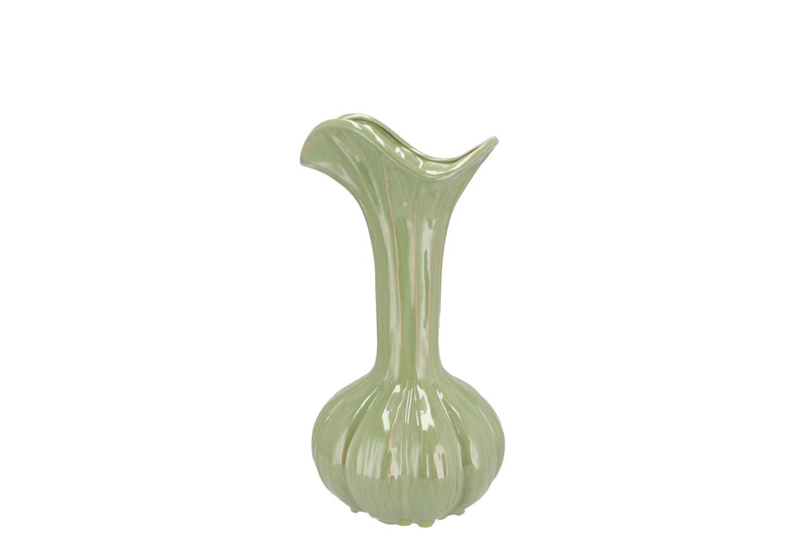 Mia Pistache Vase Garlic 14x14x28cm