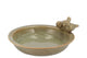 Iron Stone Bird Bowl Glazed Sand 28x5cm