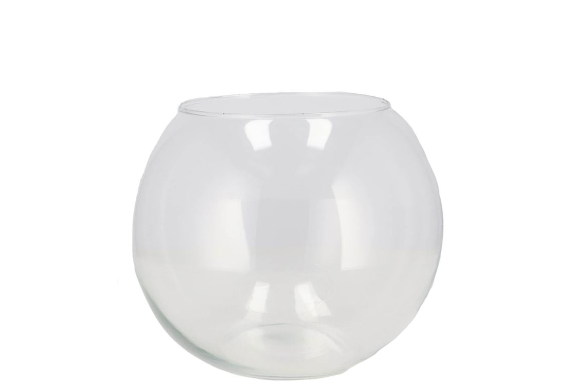 Glass Vase Ball 20x16cm