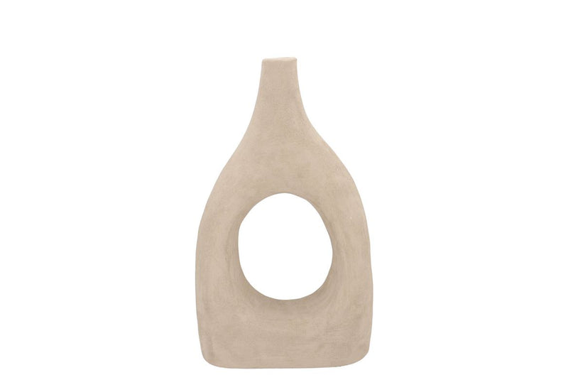 Lisboa Sand Vase Oval 21x8x34cm