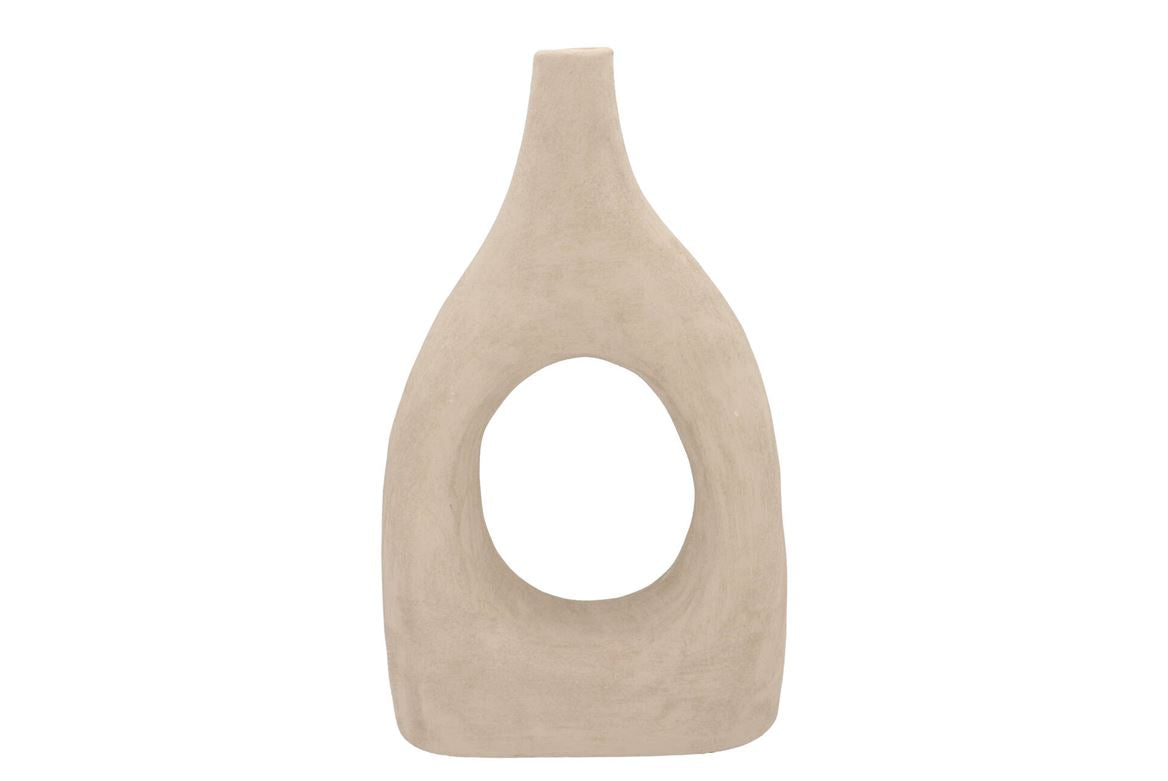 Lisboa Sand Vase Oval 28x11x46cm