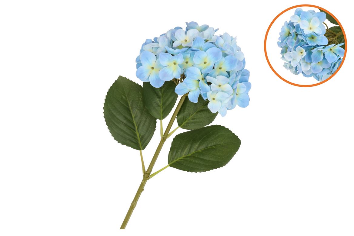 Silk Hydrangea Blue 23x64cm