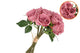 Silk Roses Bouquet 7x Dark Pink 26x20x30cm