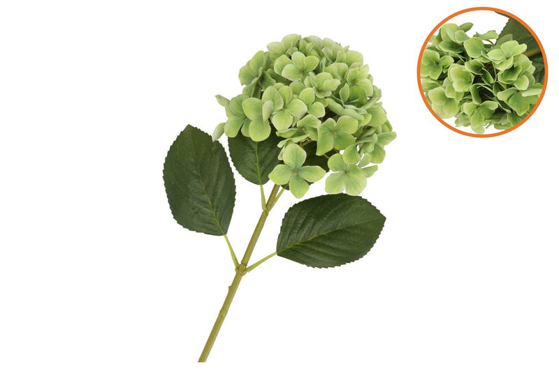 Silk Hydrangea Green 23x64cm