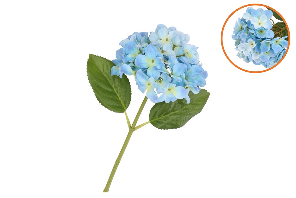 Silk Hydrangea Blue 14x45cm