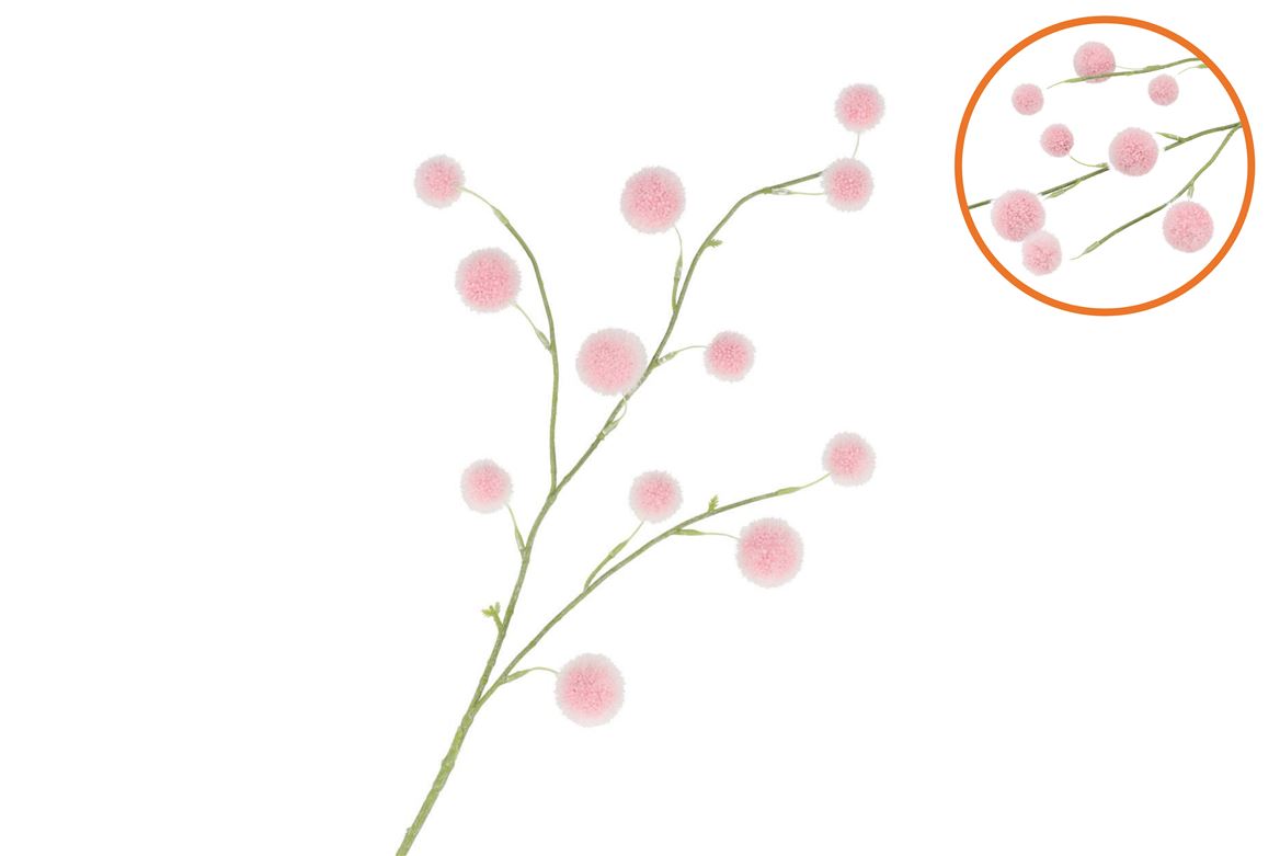 Silk Flocky Fruit Pink 80cm Nm