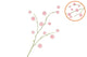 Silk Flocky Fruit Pink 80cm Nm