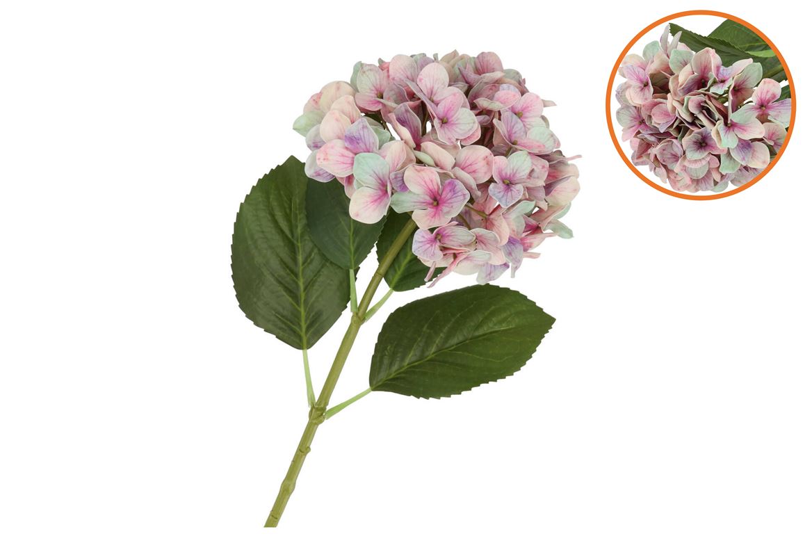 Silk Hydrangea Light Purple 23x64cm