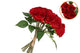 Silk Roses Bouquet 7x Red 26x20x30cm