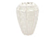 Lima White Vase Long Carve 31x31x44cm