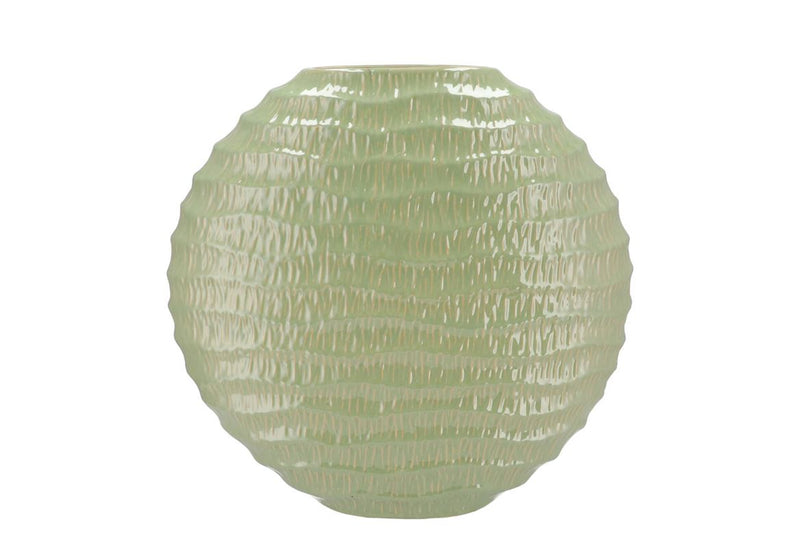 Lima Pistache Vase Oval 41x14x39cm