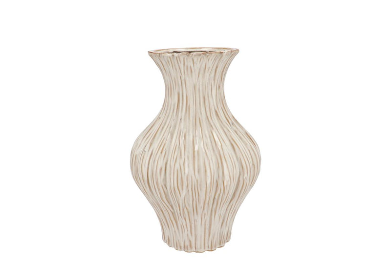 Lima White Vase Neck 21x21x31cm