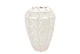 Lima White Vase Long Carve 26x26x37cm