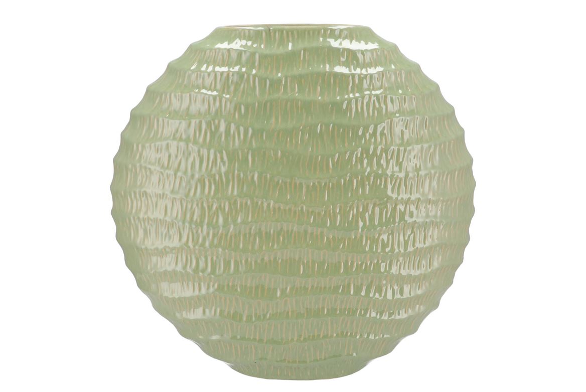 Lima Pistache Vase Oval 51x17x50cm