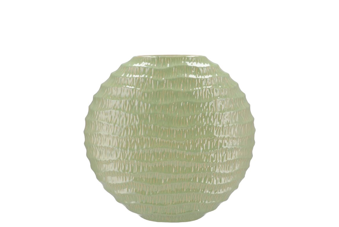 Lima Pistache Vase Oval 23x10x22cm