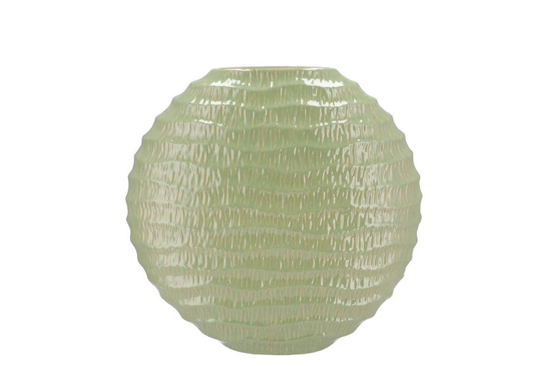 Lima Pistache Vase Oval 31x12x30cm