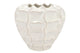 Lima White Vase Carve 36x36x33cm