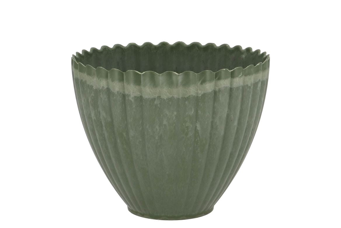 Melamine Lisa Green Pot 13x10x12cm