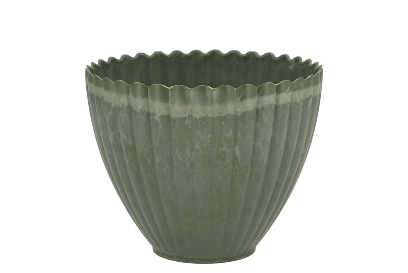 Melamine Lisa Green Pot 13x10x12cm