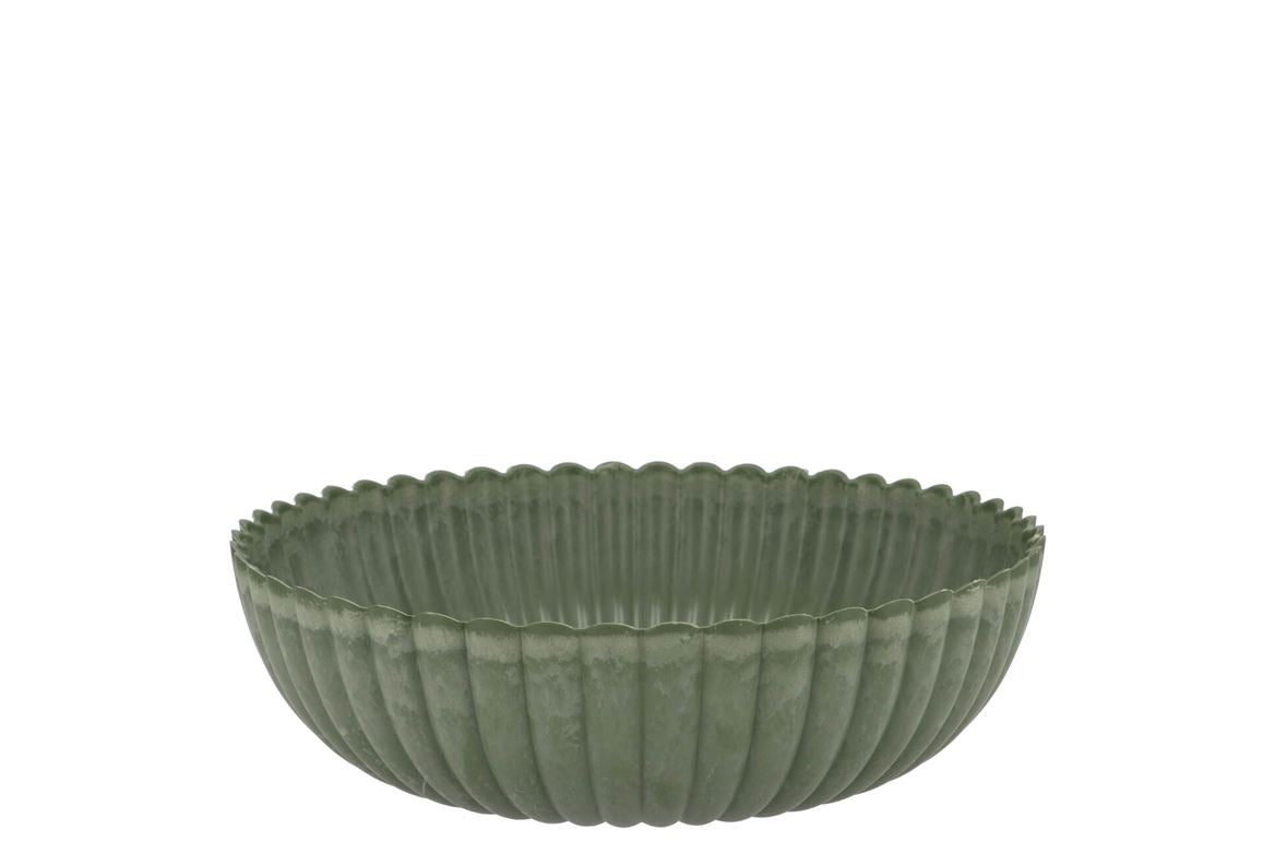 Melamine Lisa Green Bowl 20x20x8cm