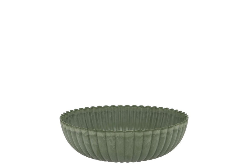 Melamine Lisa Green Bowl 15x15x6cm