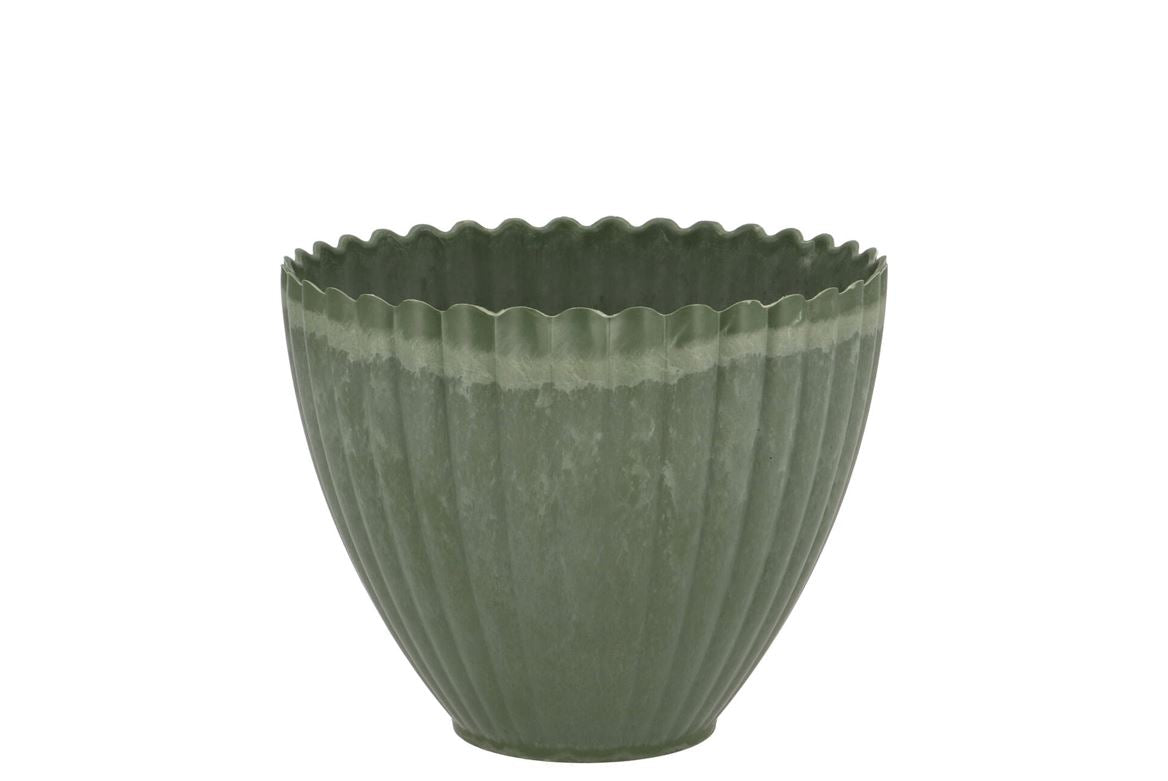 Melamine Lisa Green Pot 11x8x11cm