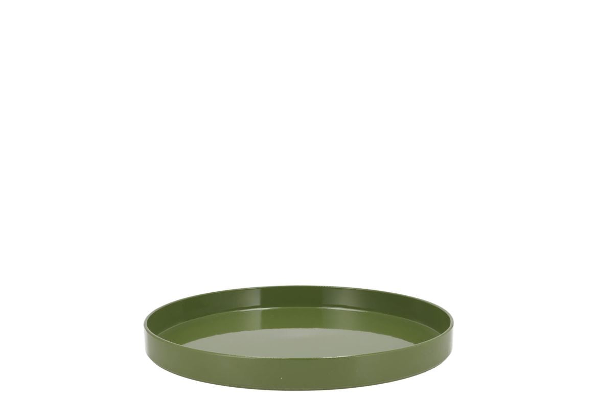 Melamine Green Tray 22x22x2cm