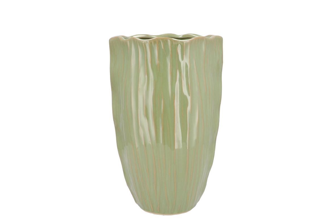 Lima Pistache Vase Long 21x21x35cm