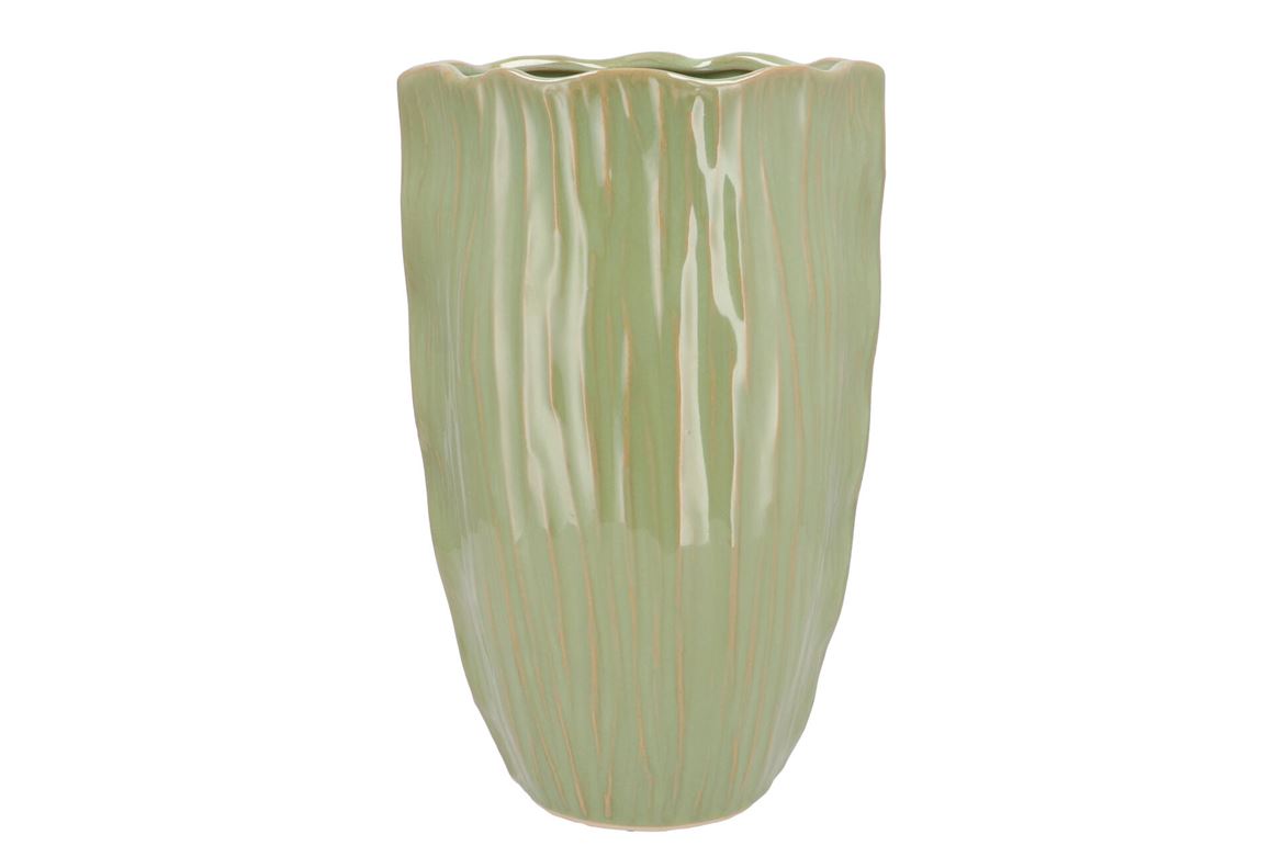 Lima Pistache Vase Long 25x25x45cm