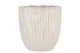 Lima White Pot Oval 27x17x28cm