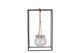 Polly Black Metal Rack 1 Glass Hanging 15x8x25cm