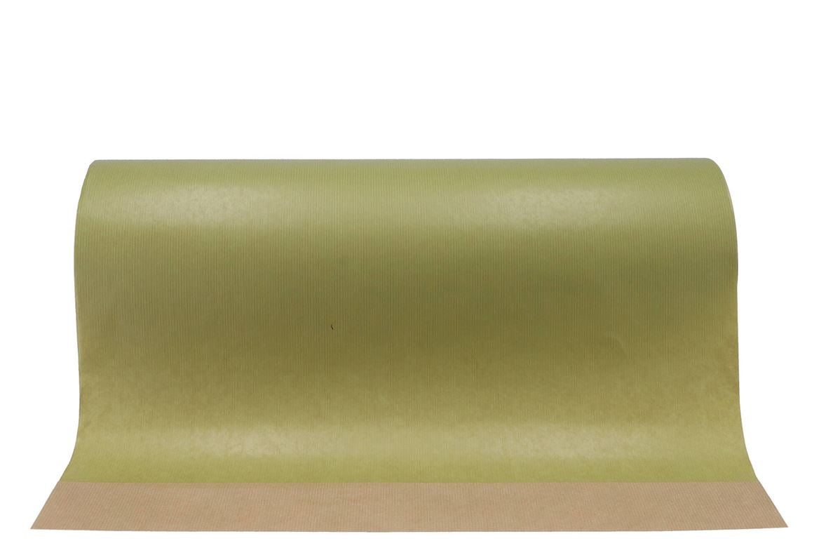 Papier D'emballage 60cm Vert Olive Rouleau Par 12k