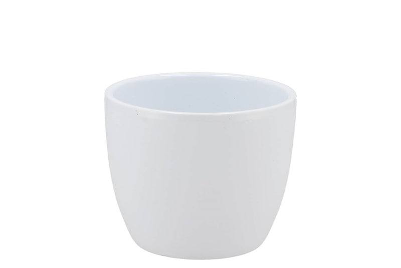 Céramique Pot Blanc Brillant 7cm