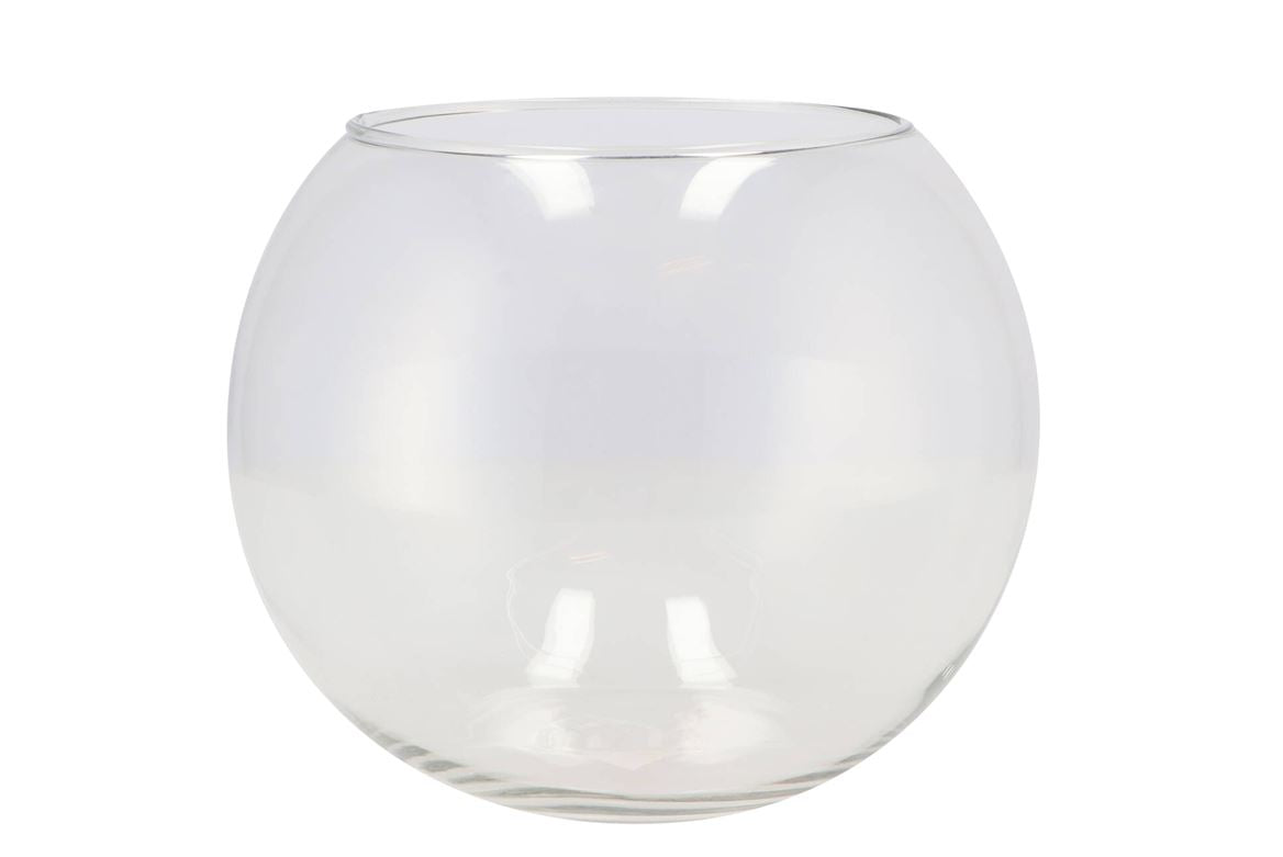 Verre Vase Boule D20xh17cm