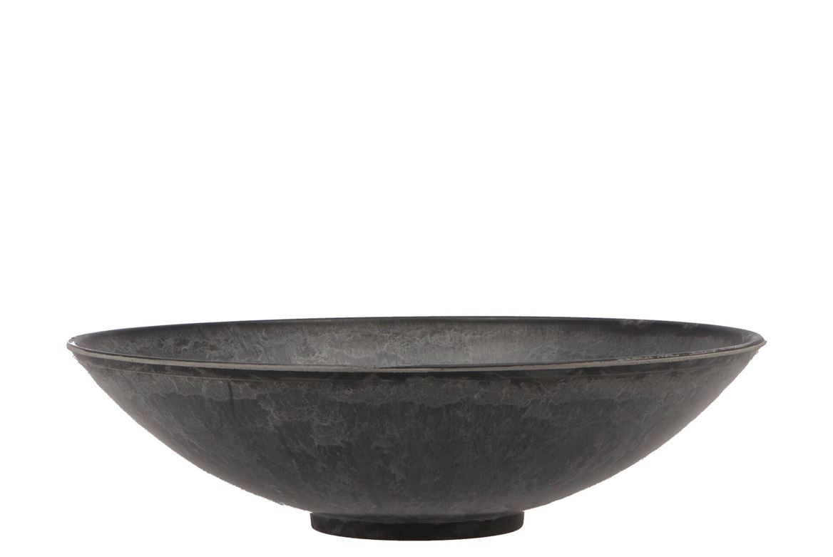 Mélamine Coupe En Bowl Rond Gris 25x7cm