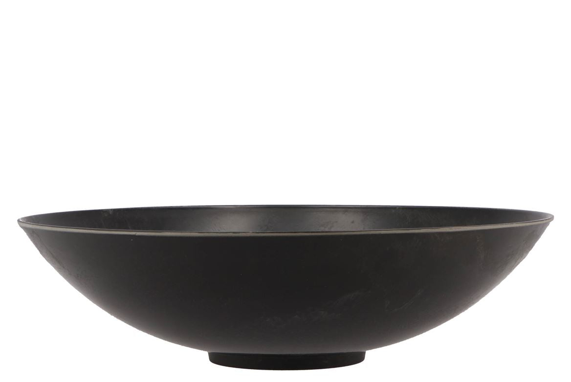 Mélamine Coupe En Bowl Rond Gris 35x9cm