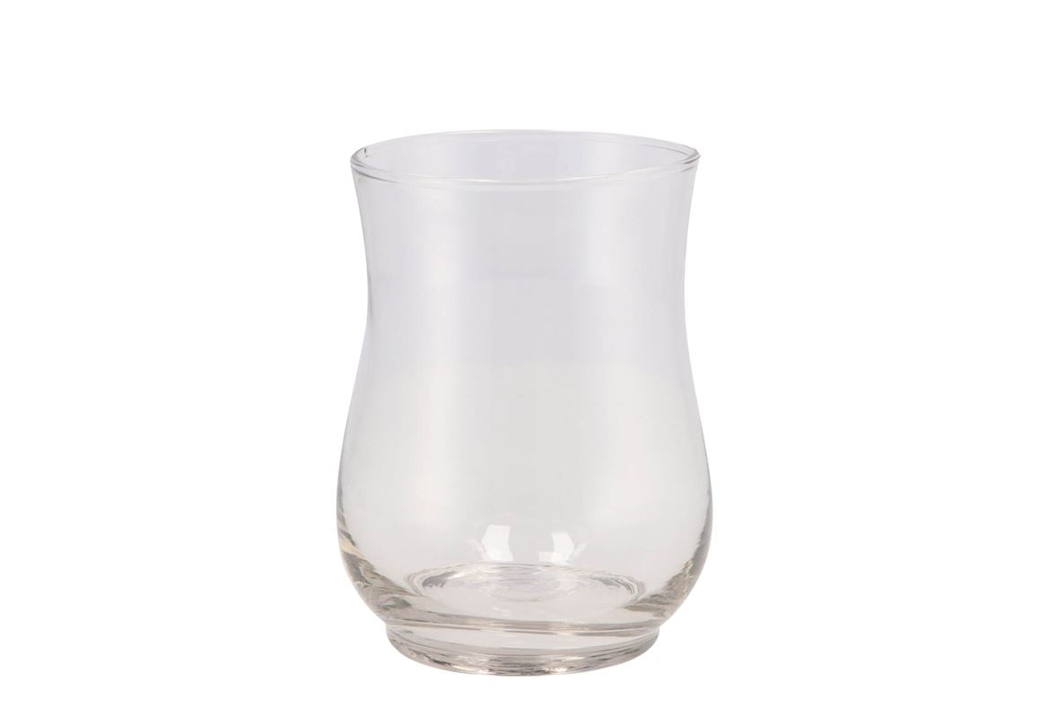 Verre Vase Photophore Transparent 13x9cm